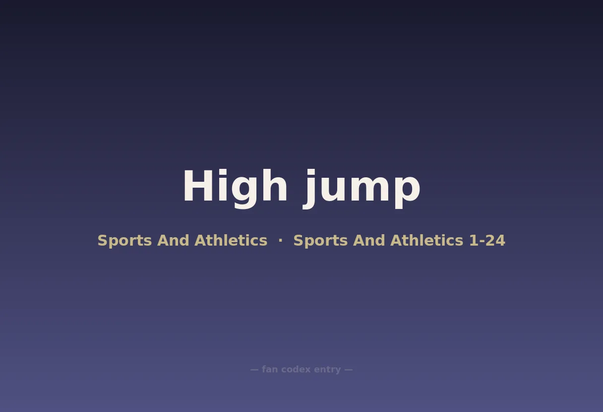 High jump