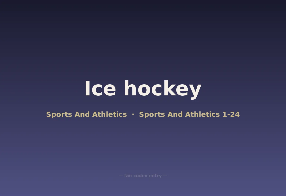 Ice hockey