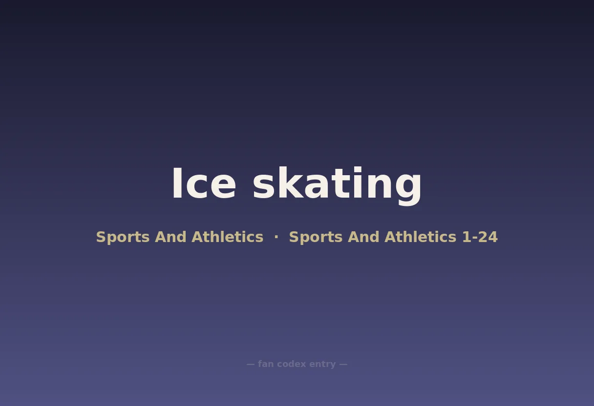 Ice skating