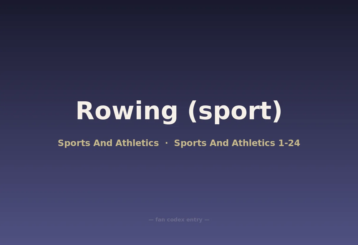 Rowing (sport)