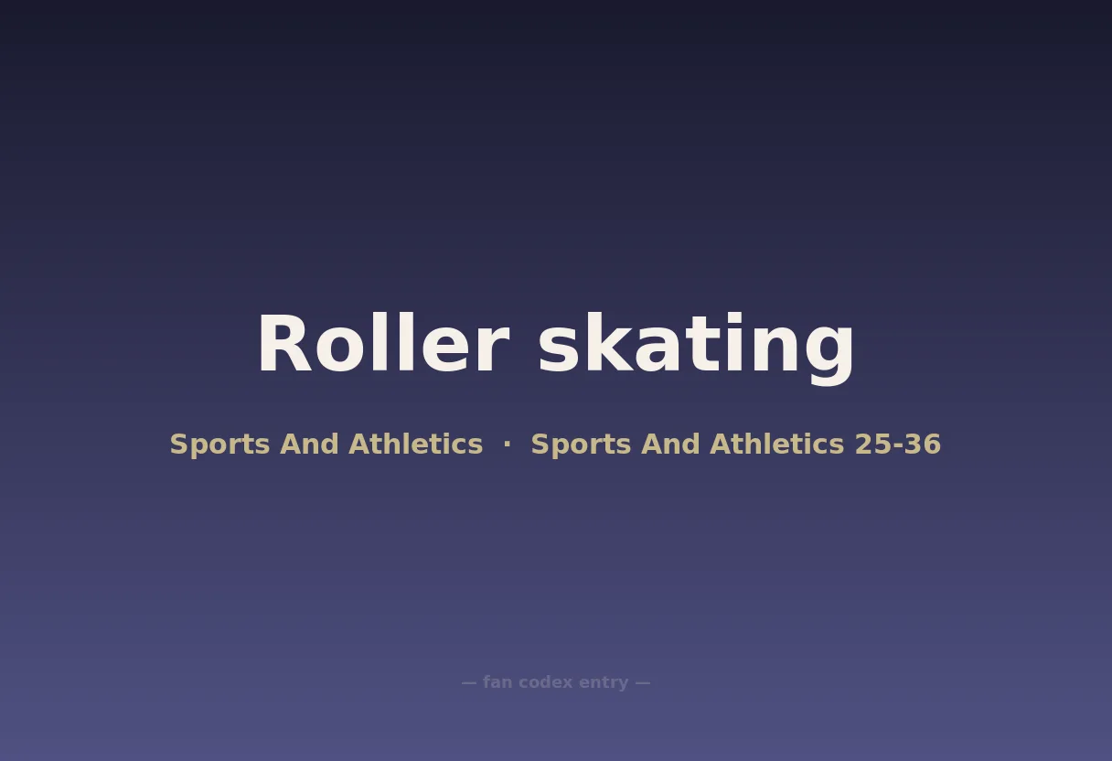 Roller skating
