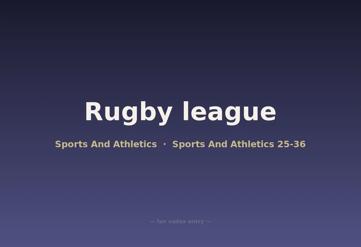 Rugby league