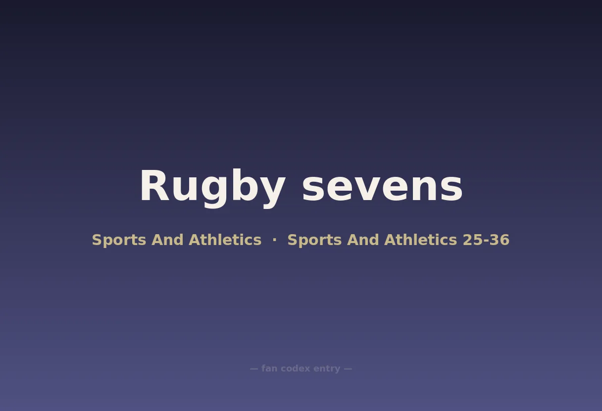 Rugby sevens