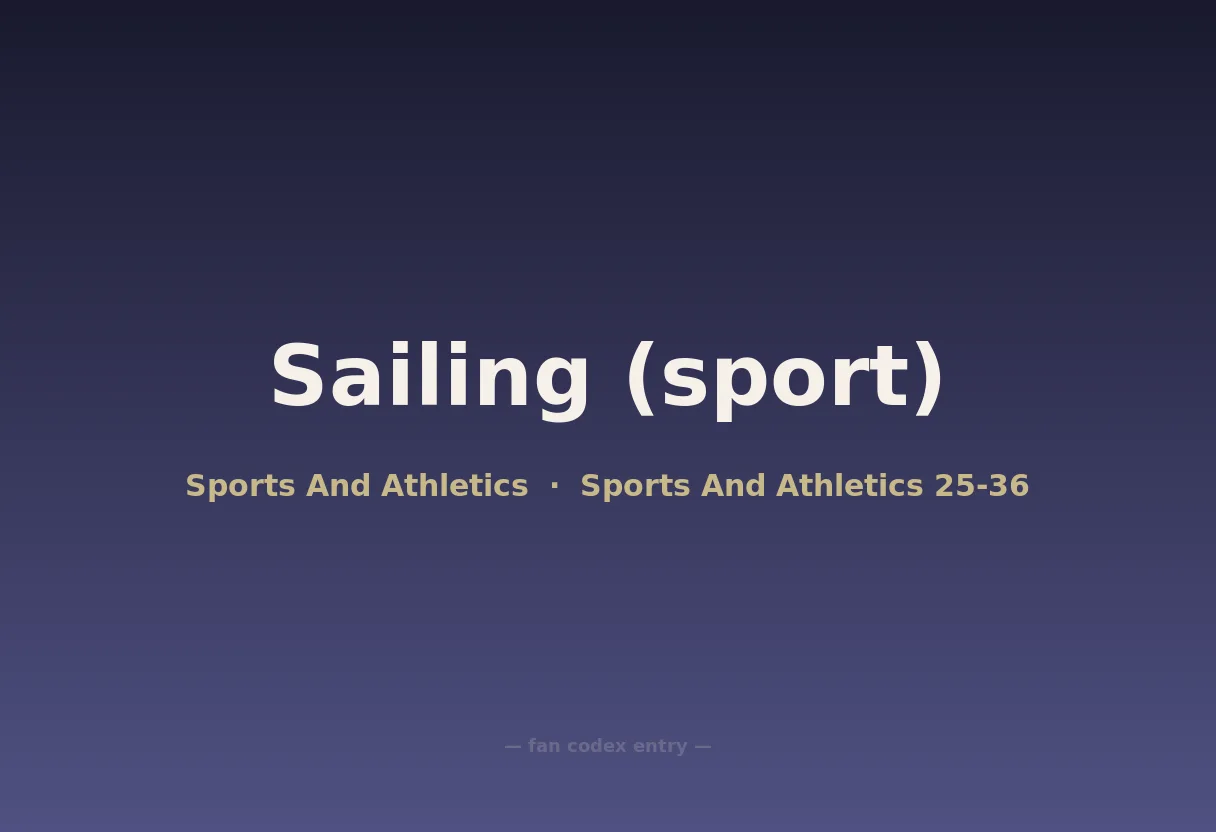 Sailing (sport)