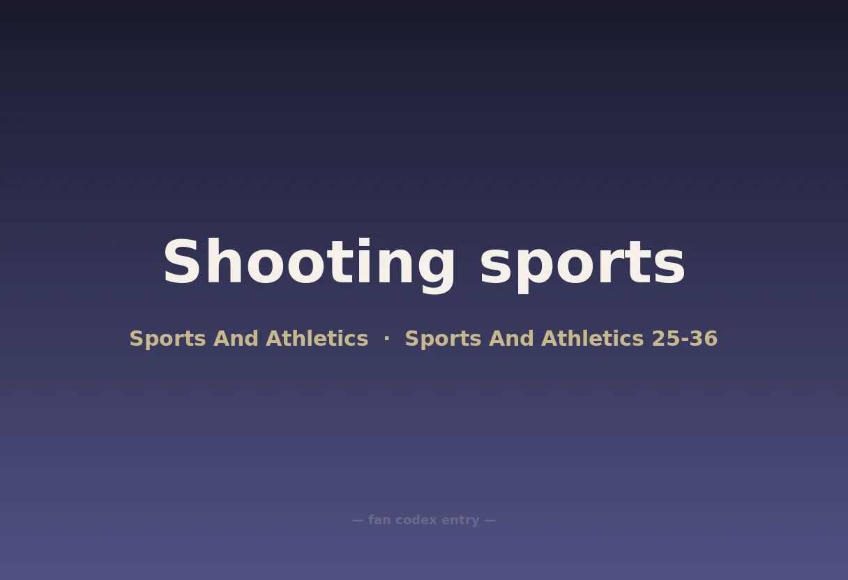 Shooting sports